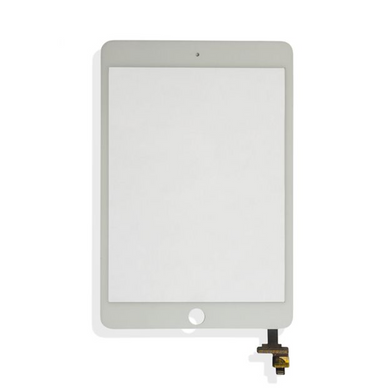 iPad Mini 3 (Quality Aftermarket) Digitizer without Home Button - White