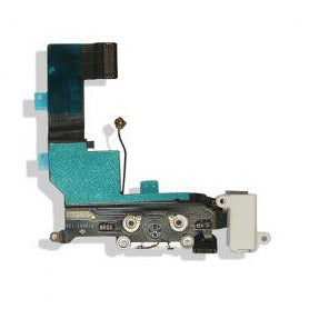 iPhone SE Charging Port with Flex Cable Replacement Part - White