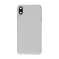 iPhone XS Max Back Housing with Small Part Replacement Part - White (NO LOGO)