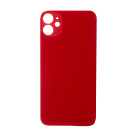 iPhone 11 Rear Glass Back Cover Replacement - Red (Big Hole, Generic)