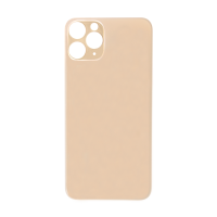 iPhone 11 Pro Max Rear Glass Back Cover Replacement - Gold (Big Hole, Generic)