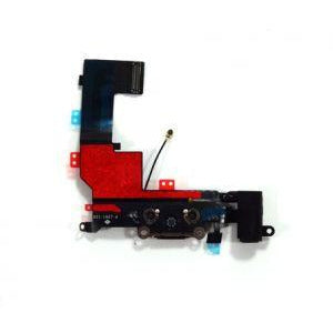 iPhone SE Charging Port with Flex Cable Replacement Part - Black