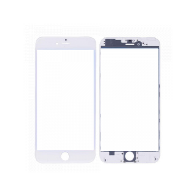 iPhone 6 Front Glass with Frame - White