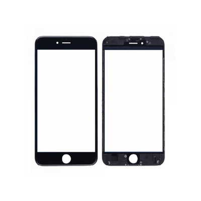 iPhone 6S Front Glass with Frame - Black