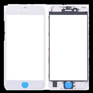 iPhone 6S Plus Front Glass with Frame - White