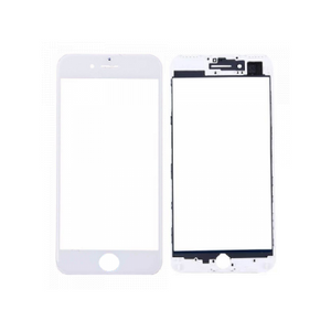 iPhone 7 Front Glass with Frame - White