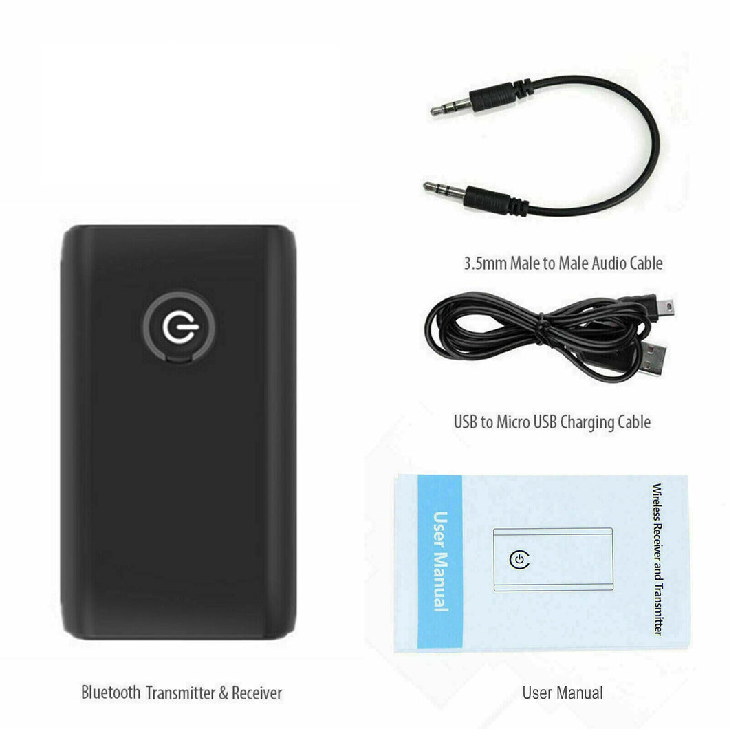 Bluetooth Transmitter - Use with Wireless Headphones or Any Bluetooth Device! - Battery Headphone Jack Version